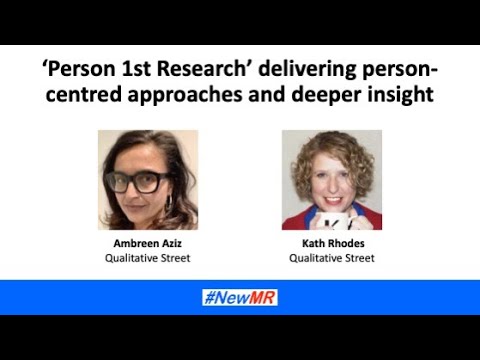 ‘Person 1st Research’ delivering person-centred approaches and deeper insight