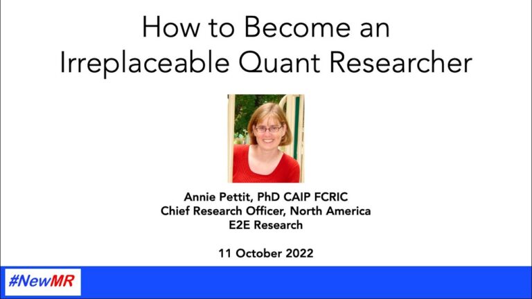How to Become an Irreplaceable Quant Researcher