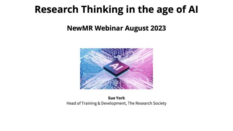 Research Thinking in the age of AI