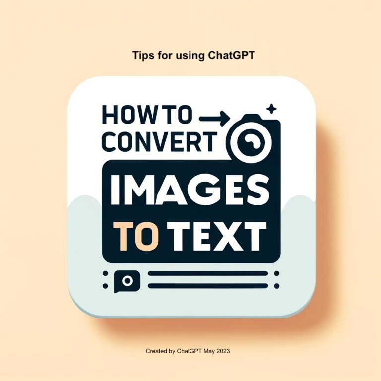 Converting images to text – ChatGPT Tips #1