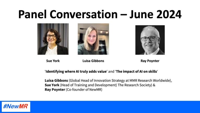 Panel Discussion on AI  – NewMR Webinar  – June 2024