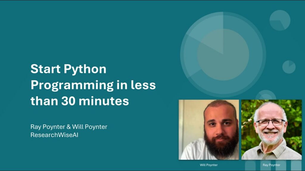 Start Python Programming in less than 30 minutes