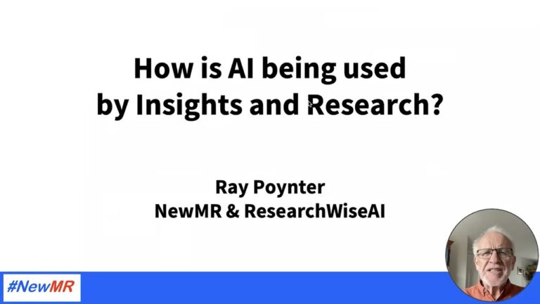 How is AI being used by Insights and Research – August 2025