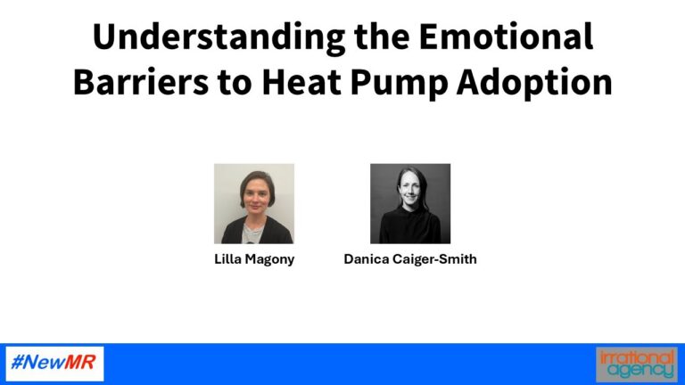 Understanding the Emotional Barriers to Heat Pump Adoption – Lilla Magony and Danica Caiger-Smith