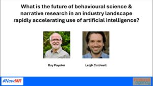 What is the future of behavioural science and narrative research in an industry landscape rapidly accelerating use of artificial intelligence