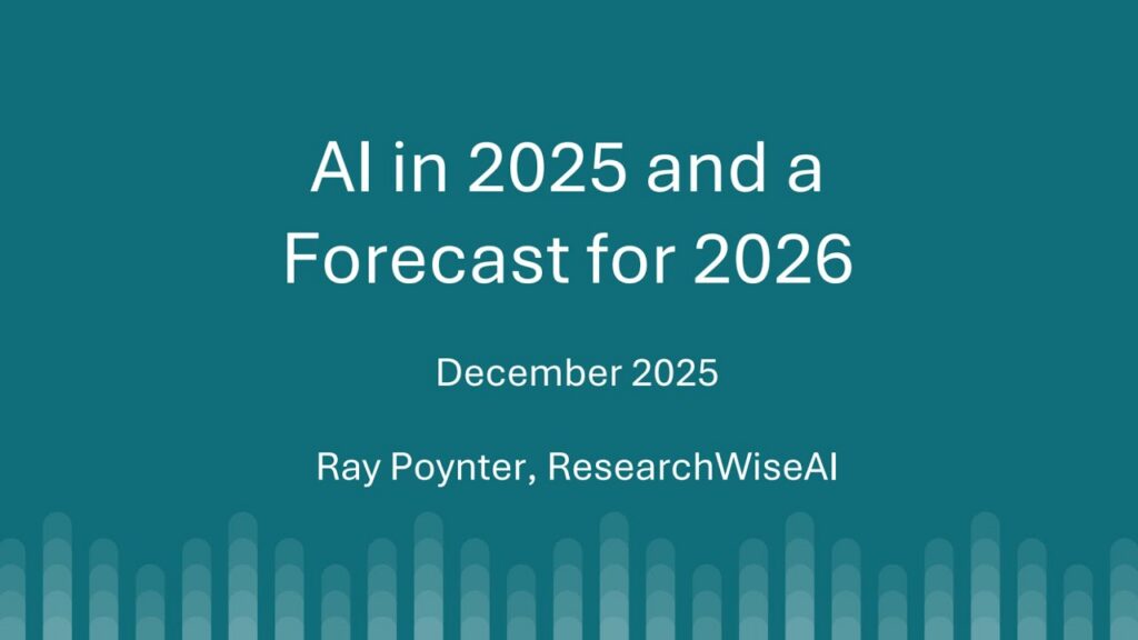 AI in 2025 and a Forecast for 2026