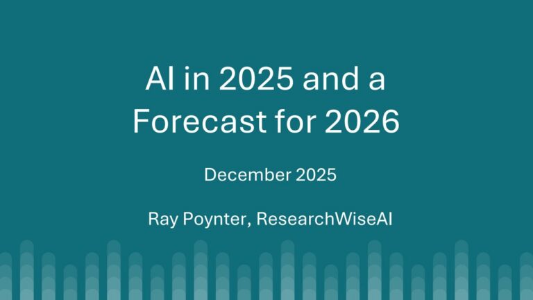 AI in 2025 and a Forecast for 2026